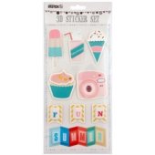 3D Sticker Set "Summer" (9 pcs)