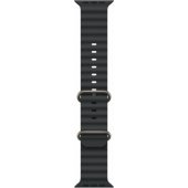49mm Black Ocean Band - Natural Titanium Finish