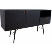 LUXEMBOURG 150x40xH80cm Black