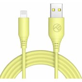 Silicone USB to Lightning Cable 3A 1m Yellow