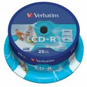 CD-R 700MB Wide Printable Cake Box 25