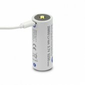 EV26650-52M Rechargeble 26650 3,7V Li-ion 5200 mAh micro USB