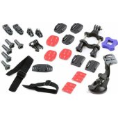 Mounting Kit 27in1 Holder For Gopro Hero 1/ 2/ 3/ 3+/ 4 + Suction Cup