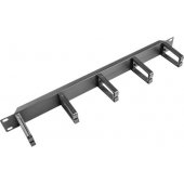 AK-1202-B 1U 19" cable management panel black