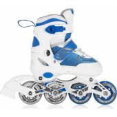 Spokey Tony recreational adjustable roller skates white r. 30-33