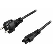 Power Cable CEE 7/ 7 to C5 max 250V / 2.5A 0.2m Black