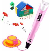 3D printing pen for creating figures from PLA / ABS Pink FUS3DPENPI