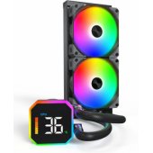 HyperFlow Digital 240 120mm Liquid Cooler Black