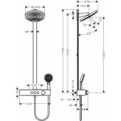 Pulsify Showerpipe 260 2jet ShowerTablet Select 400 Chrome