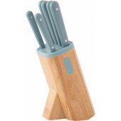 7-pc Knife Block Set Glints Slate