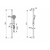 Linea shower set,