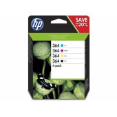 HP 364 CMYK Ink Cartridge Combo 4-Pack Standard Capacity