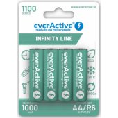 Rechargeable R6 / AA 1100 mAh 4 pack