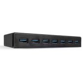 7 Port USB 3.0 Hub Black