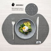 Heat resistant table mats (4pcs) Grey