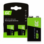 Rechargeable 9V HF9 250mAh 2pcs