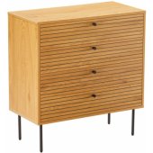 LINE 80x40xH85cm Melamine with Oak Bark