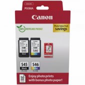 PG-545/ CL-546 Color + Photo Paper Value Pack