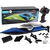 Motorboat R/ C 2.4G Lights 30 km/ h Blue