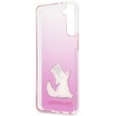 "KLHCS21MCFNRCPI PC/ TPU Choupette Eats Cover Galaxy S21 Plus" Pink