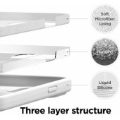 "Soft Silicone Case iPhone 13 Pro" White