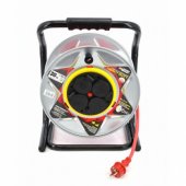 AWTools przedłużacz bęben metalowy czerwony Heavy Duty 25m 3x2,5 mm 16