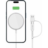 QI15W-A44 Magnetic Wireless Charger White