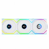 SL Wireless LCD Fan ARGB PWM 3-Pack incl. Controller white