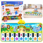 Interactive Dance Mat Piano Zoo Animals 10 Melodies 126 cm