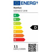 LED E27 G125 11W 4000K 1520lm