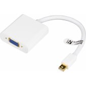 Adapter mini DisplayPort to VGA White