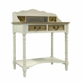 Dressing table SAMIRA 80x48x101cm, antique white/ natural