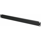 EX.19027 Front Blank Panel 1U 19" Black