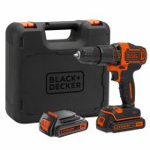 Black&Decker BDCHD18KB - black / orange - case, 2x Li-Ion battery 1.5A