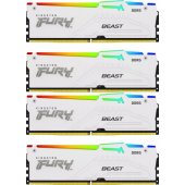 Fury Beast RGB White 128GB DDR5 5600MHz DIMM KF556C40BWAK4-128