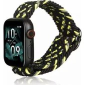 Textile Strap Apple Watch 38/ 40/ 41mm Black/ Lime