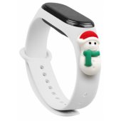 Xiaomi Mi Band 5/ 6 White Xmas Snowman 1