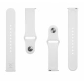 20mm White 436 Silicone Band