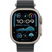 49mm Black Ocean Band Extension - Natural Titanium Finish