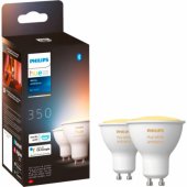 White Ambiance GU10 + Bridge LED lamp twin pack