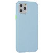 "Solid Silicone Case Apple iPhone 12 / 12 Pro" Light Blue