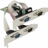 Delock PCIe 2.0 x1 - 4x RS-232 Controller (89557)
