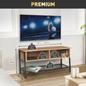 C10040MLO TV Cabinet with Metal Mesh Shelf, 100x50x40