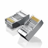 Ethernet RJ45 Metal plug, 8P/ 8C, Cat.6, UTP (10pcs.)