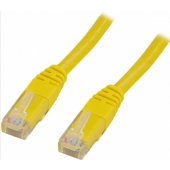Patch cable U/ UTP Cat5e 1m yellow