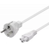 Power cable CEE 7/ 7 - C5 0.5m white