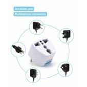 "Charger adapter UK / US / AU / CH -> EU (220V)" White