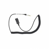 QD to Jack 3.5mm 4 Pole Adapter Cable 2.95m Black