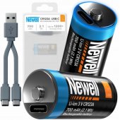 NL4206 Rechargeable CR123A USB-C 700 mAh 2pcs