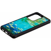 "SmartPhone case Samsung Galaxy S20 Ultra" Water lilies Black